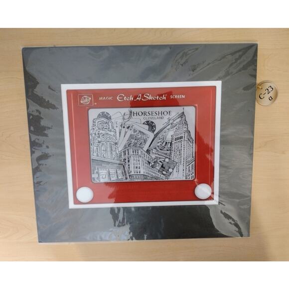 Cleveland Horseshoe Etch A Sketch Print Art - Picture 8 of 10